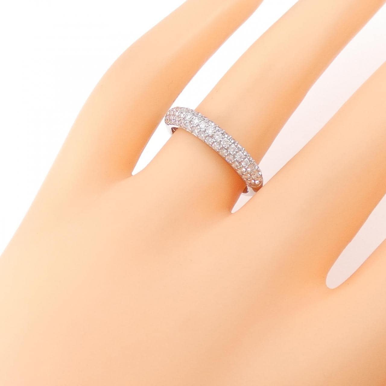 PT Pave Diamond Ring 0.50CT
