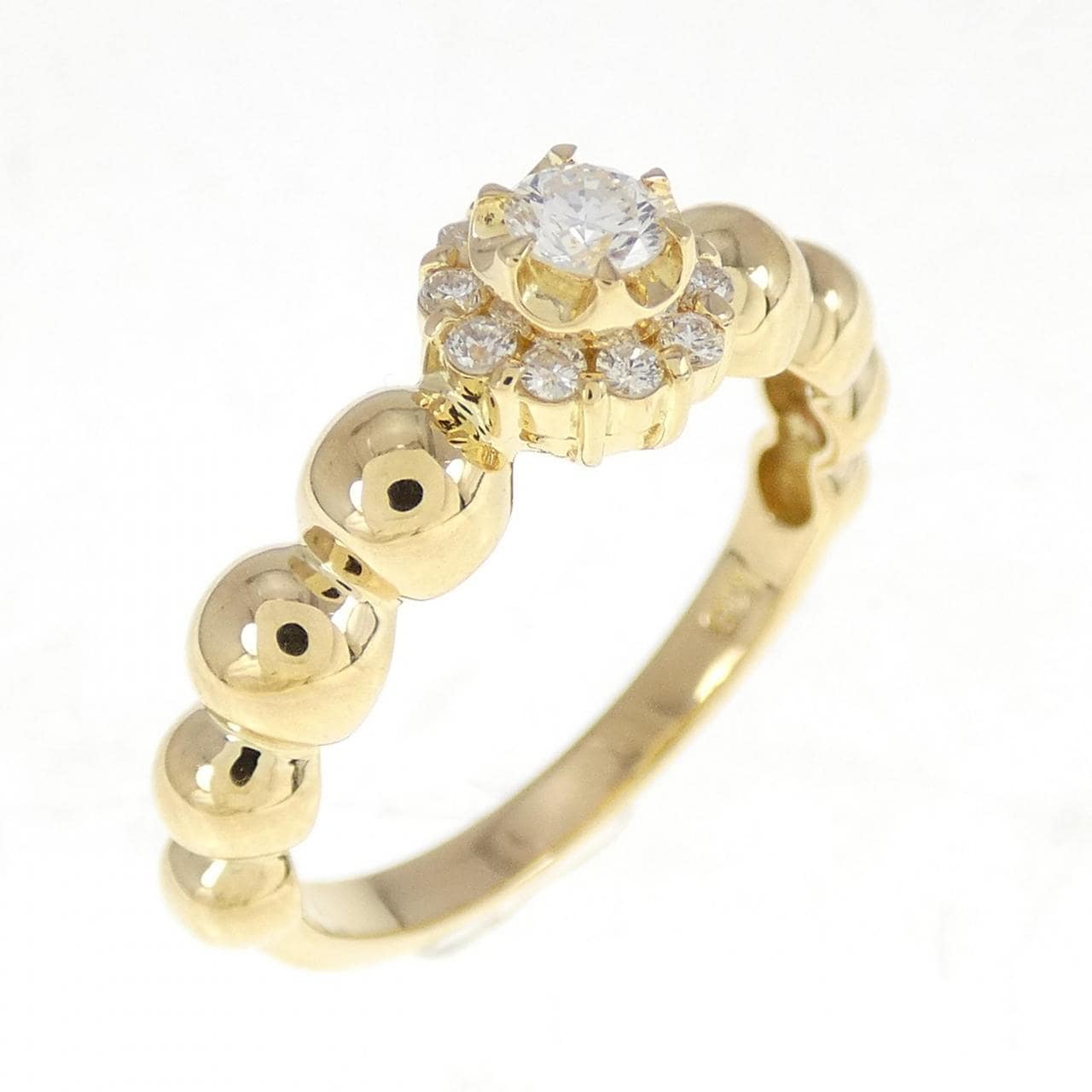 K18YG ダイヤモンド リング 0.20CT