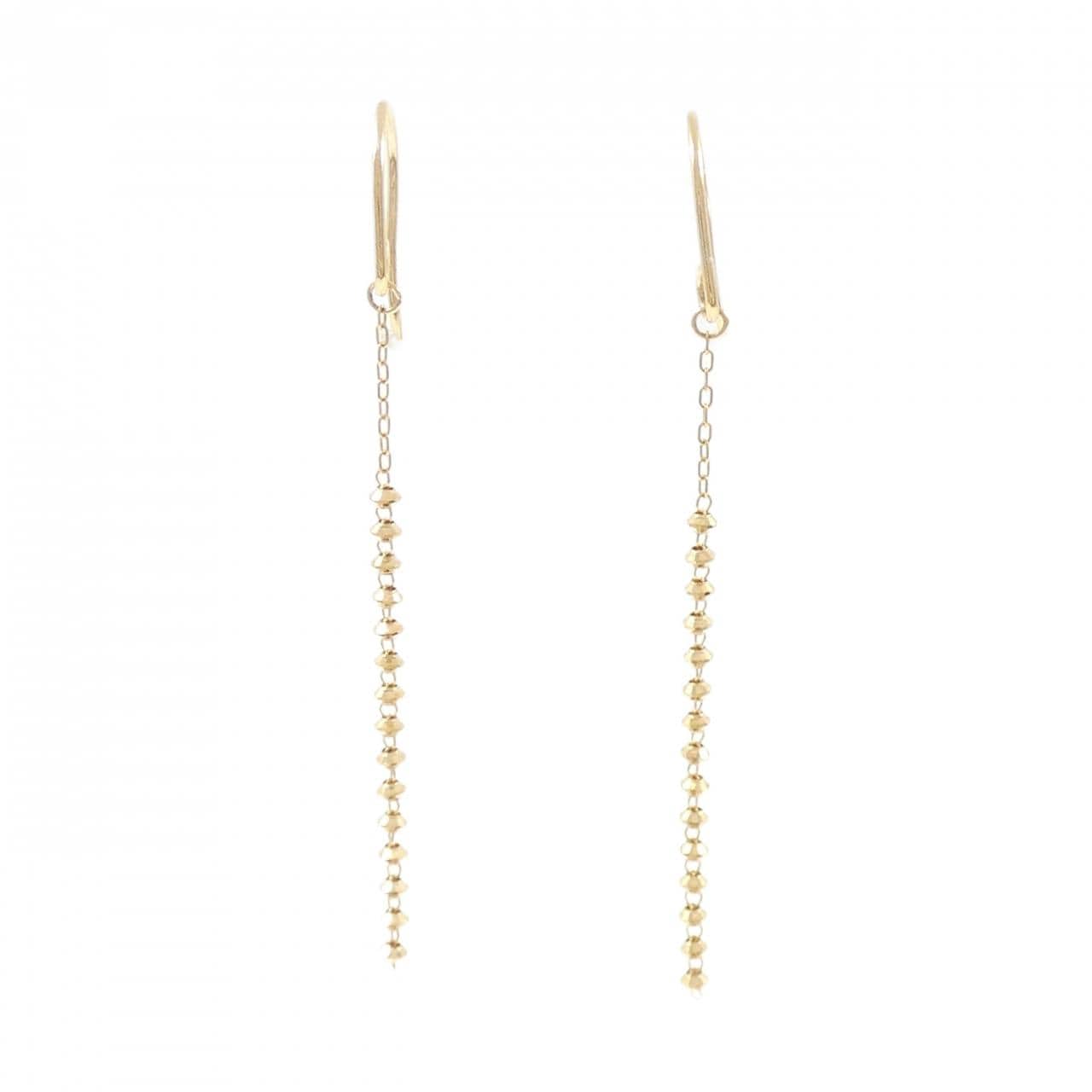 750YG earrings