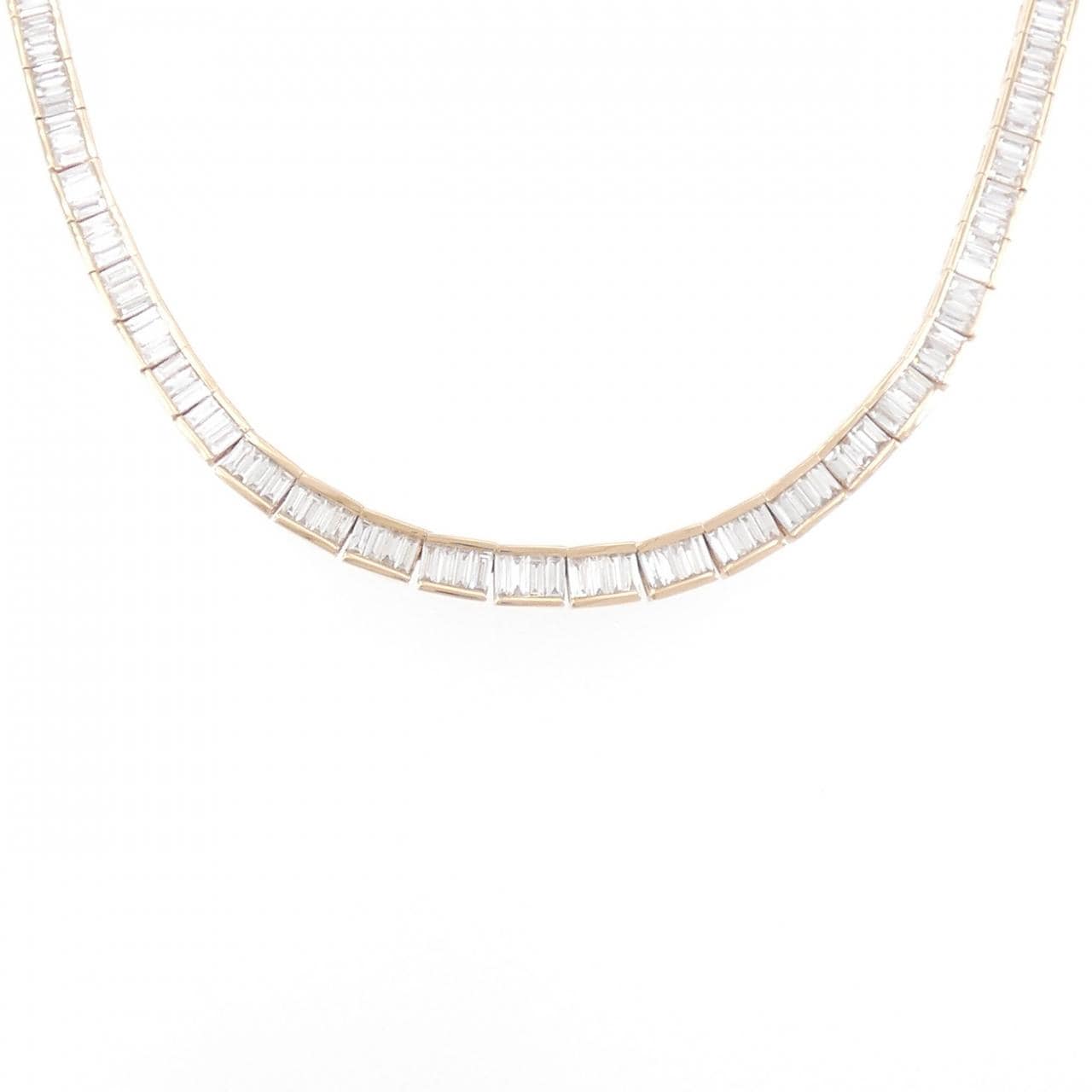 K18PG ダイヤモンド ネックレス 10.72CT