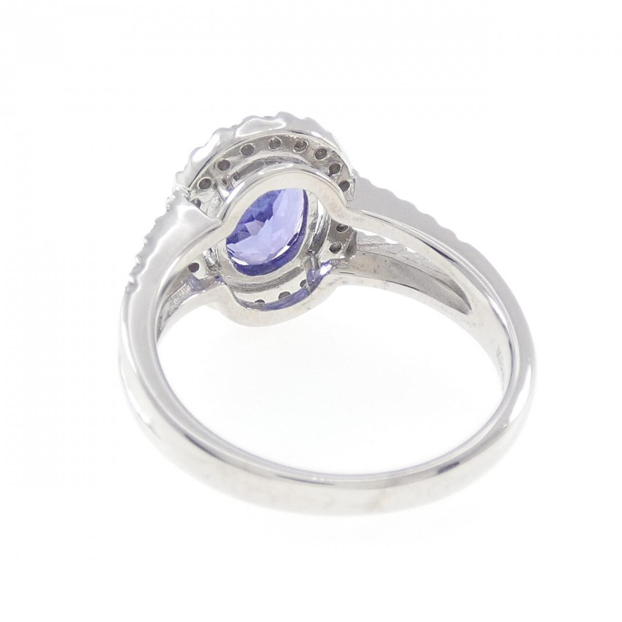 K18WG タンザナイト リング 1.34CT