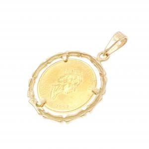 18KYG(枠) コイン ペンダント