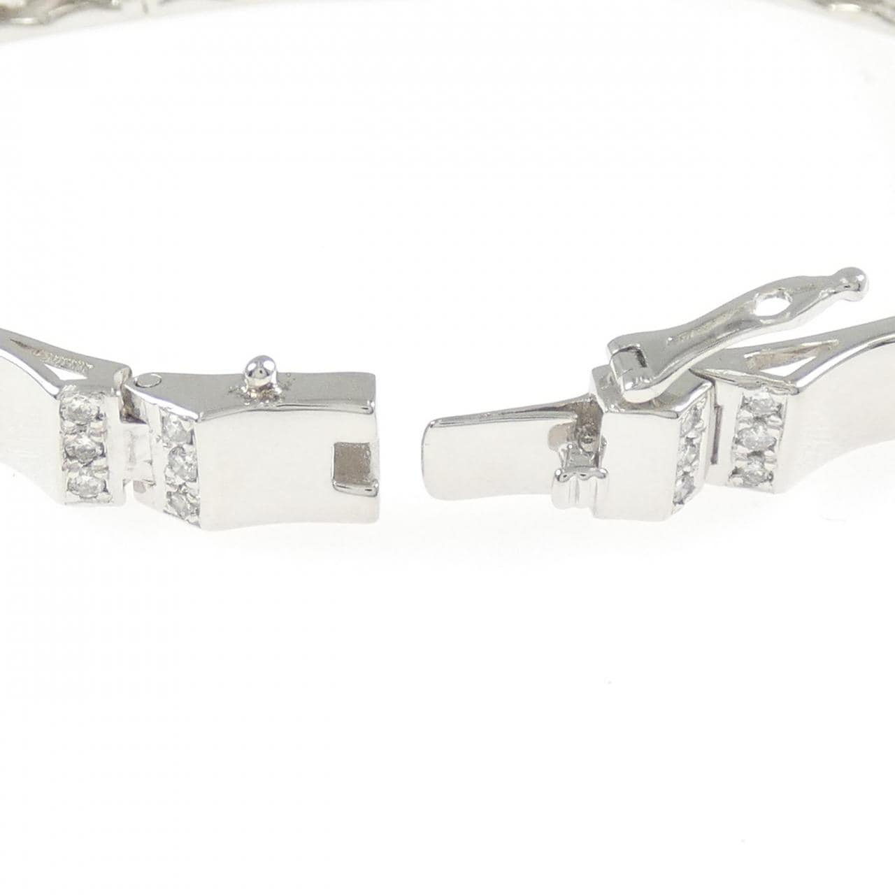 K18WG ダイヤモンド ブレスレット 1.02CT