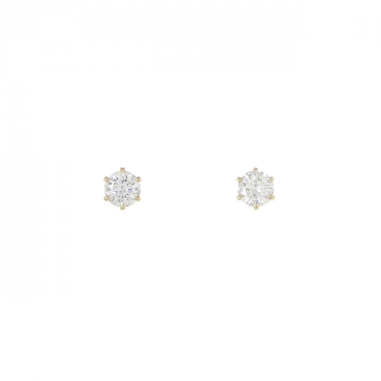 【リメイク】K18YG ダイヤモンド ピアス 0.200CT 0.214CT G SI2 VG-GOOD