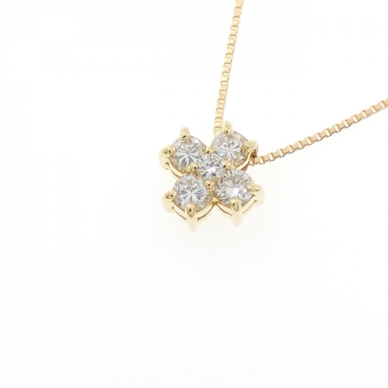 K18YG ダイヤモンド ネックレス 0.22CT