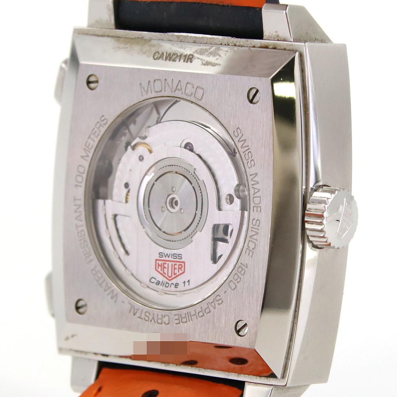 【无保养折扣价】TAG Heuer 豪雅摩纳哥系列计时腕表 Caliber 11 海湾特别版 CAW211R.FC6401 不锈钢自动上弦