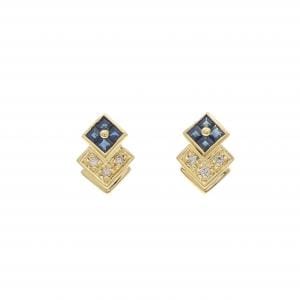 K18YG サファイヤ ピアス 0.52CT