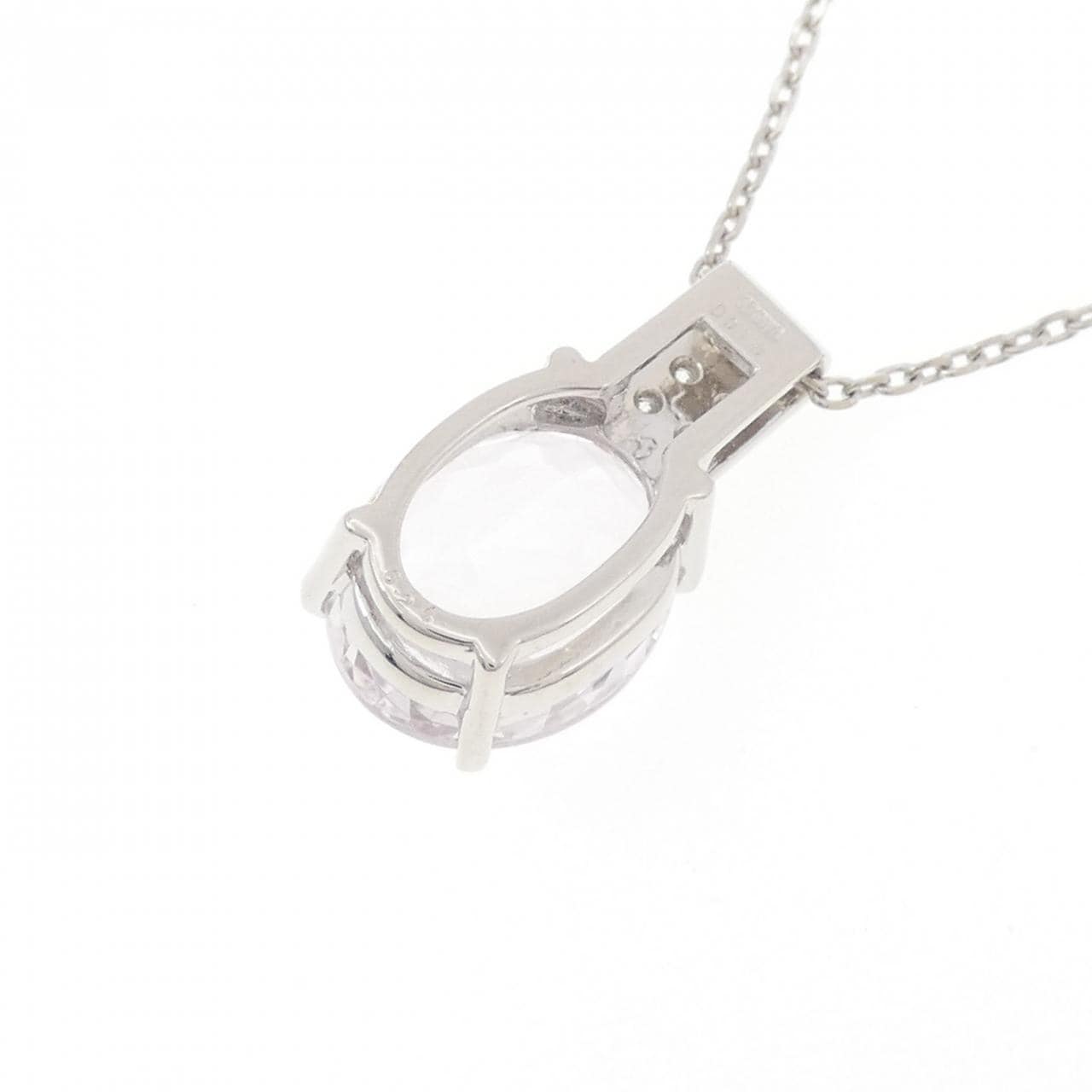 K18WG クンツァイト ネックレス 6.24CT