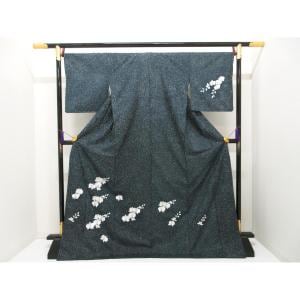 【未使用品】訪問着　染紬　刺繍加工