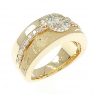 K18YG ダイヤモンド リング 1.053CT