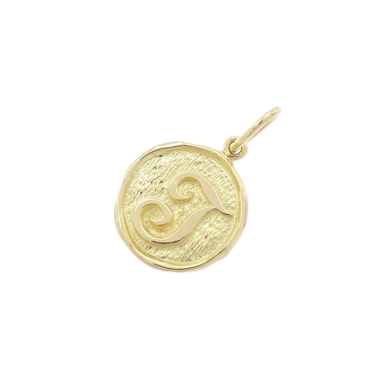 750YG首字母T吊坠