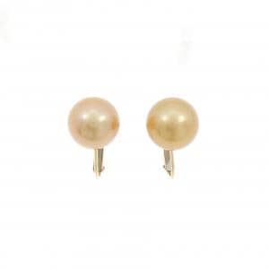 K18YG 白蝶パール イヤリング 10.5mm