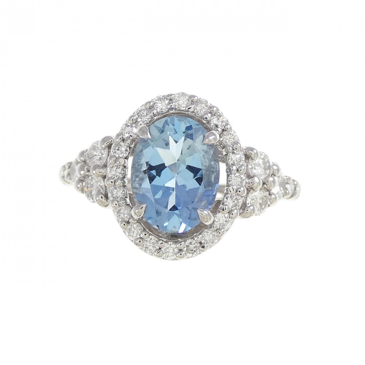 K14WG アクアマリン リング 1.05CT