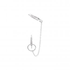 ヒロタカ ムザール ピアス イヤーカフ 0.04CT 片耳