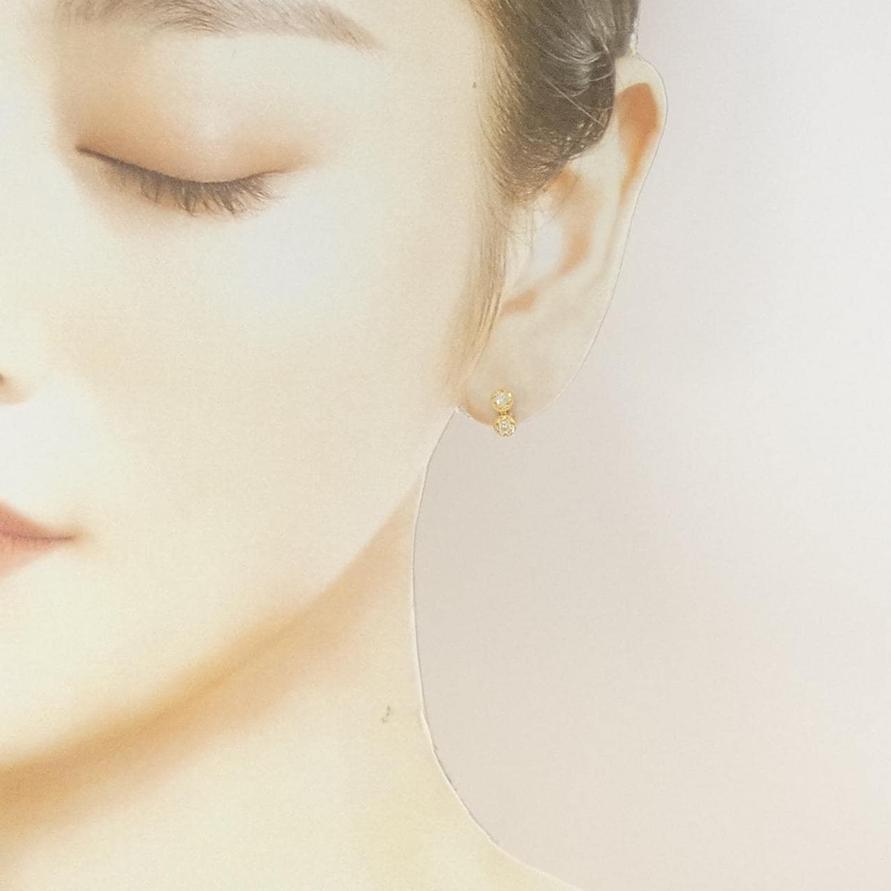 K18YG ダイヤモンド ピアス