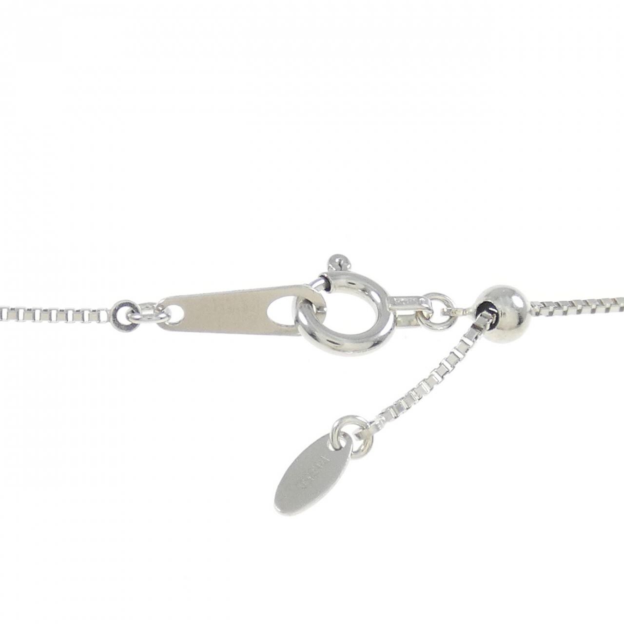 PT900/PT850 フラワー ダイヤモンド ネックレス 1.00CT