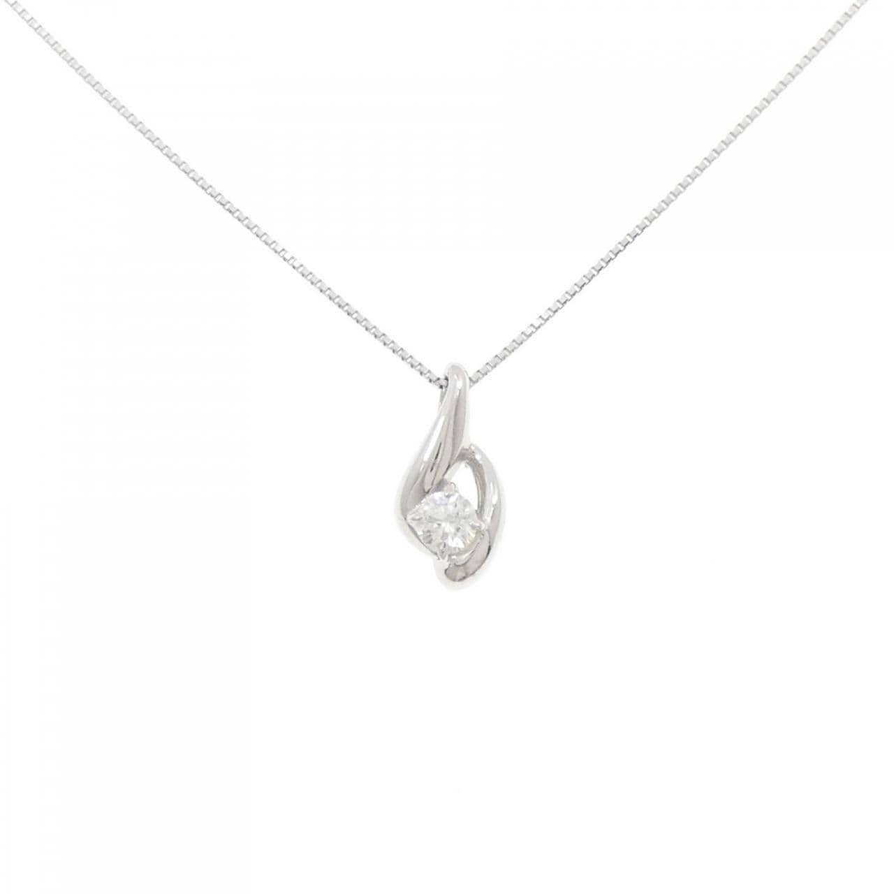 K18WG ダイヤモンド ネックレス 0.20CT