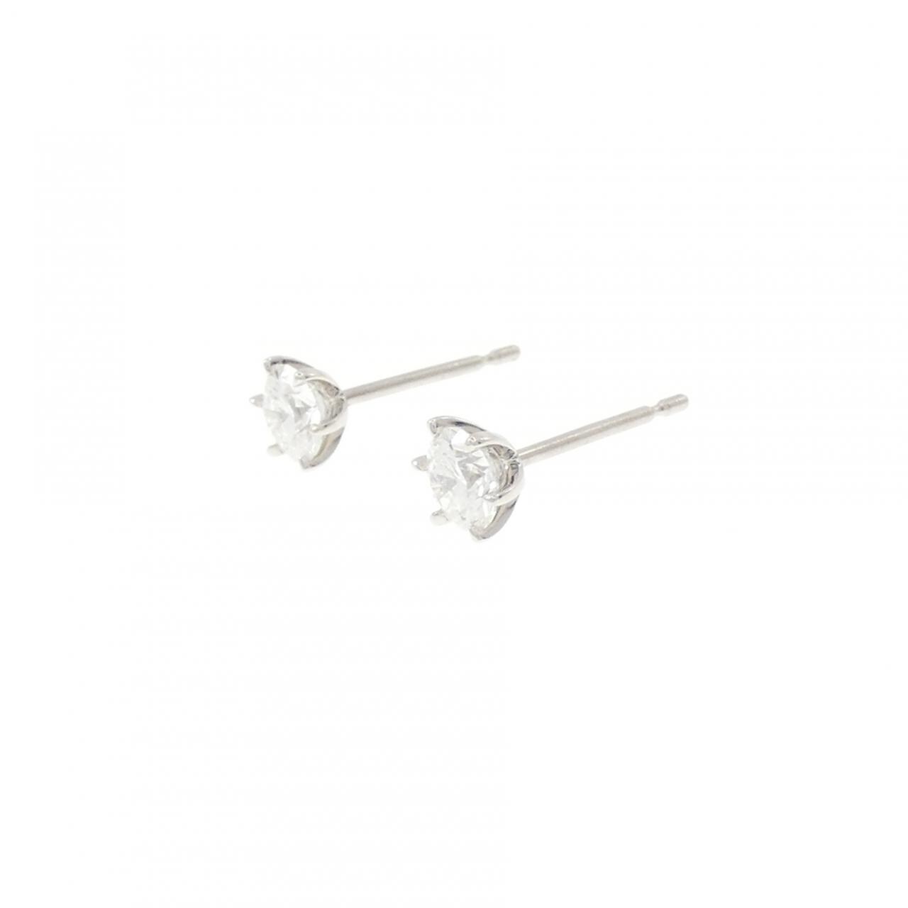 【リメイク】PT900/ST ダイヤモンド ピアス 0.300CT 0.316CT D-E VVS2 VG