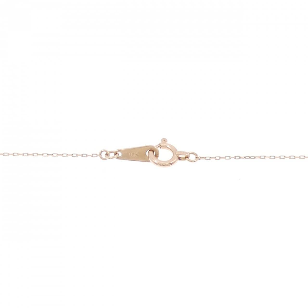 K10PG キー ダイヤモンド ネックレス 0.012CT