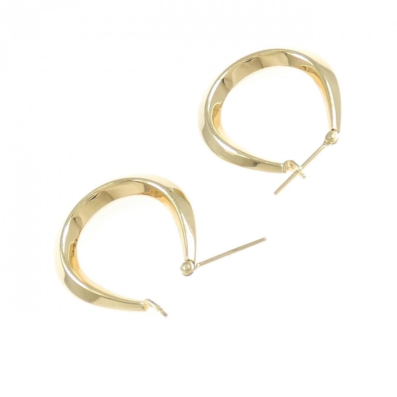 K18YG フープ ピアス