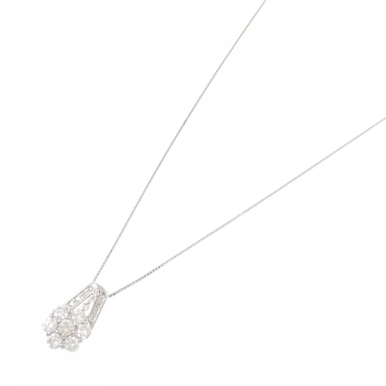 PT900/PT850 ダイヤモンド ネックレス 1.00CT