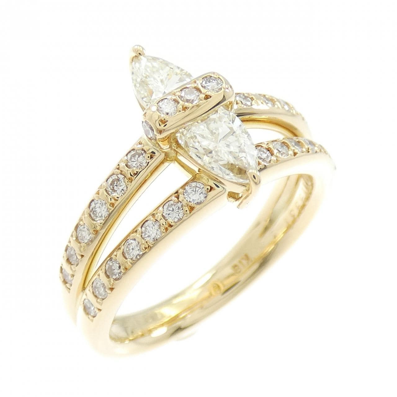 K18YG ダイヤモンド リング 0.702CT