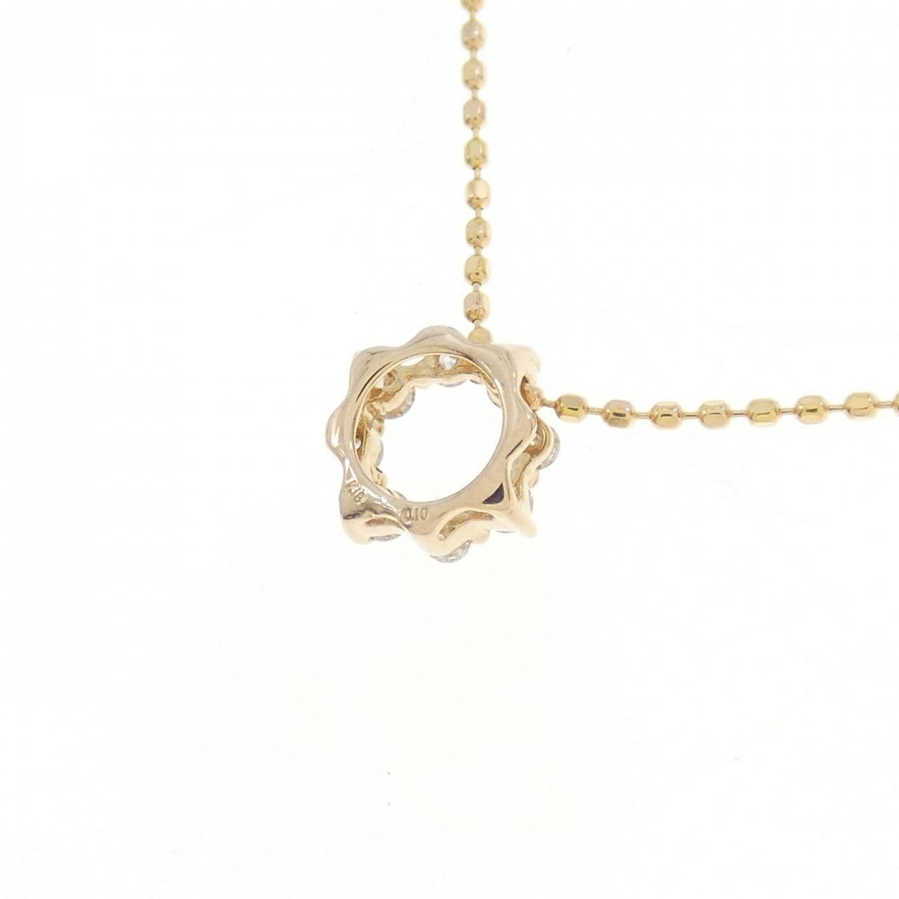 K18PG ダイヤモンド ネックレス 0.10CT