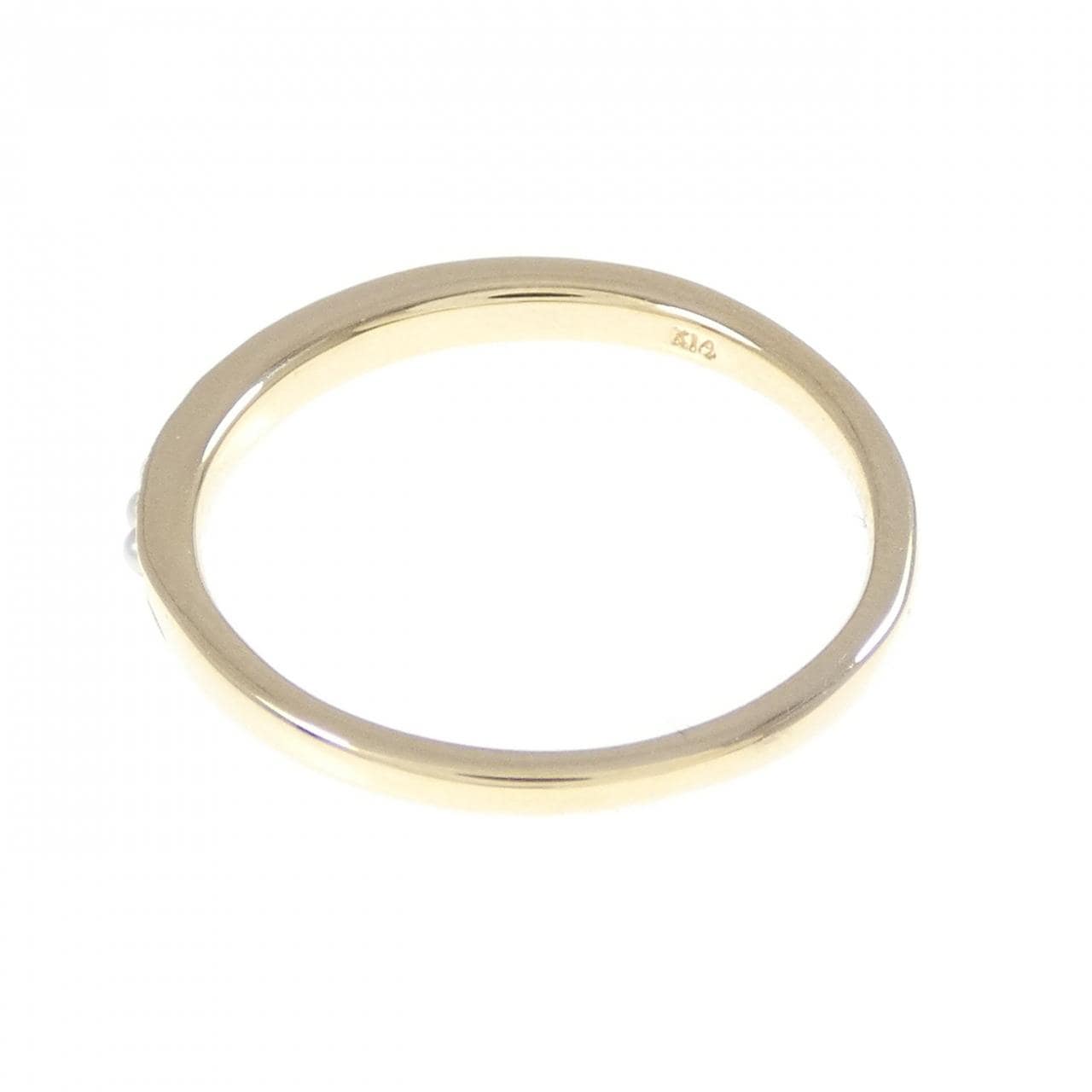 アガット 淡水パール リング