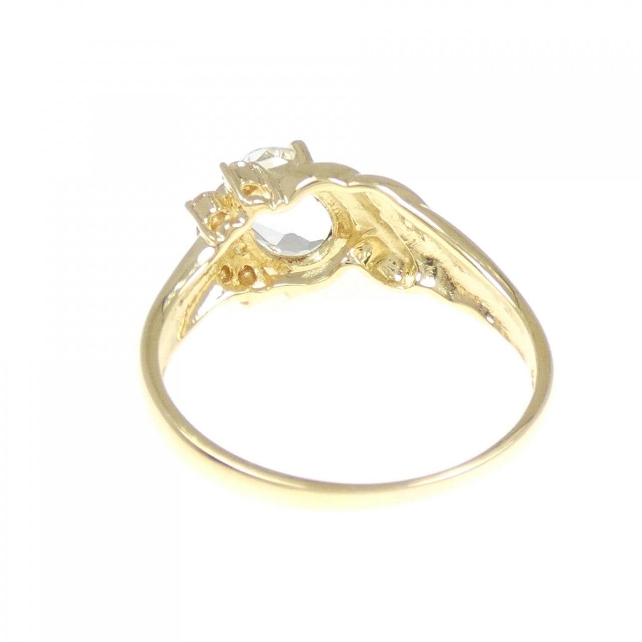 K18YG アクアマリン リング 0.67CT