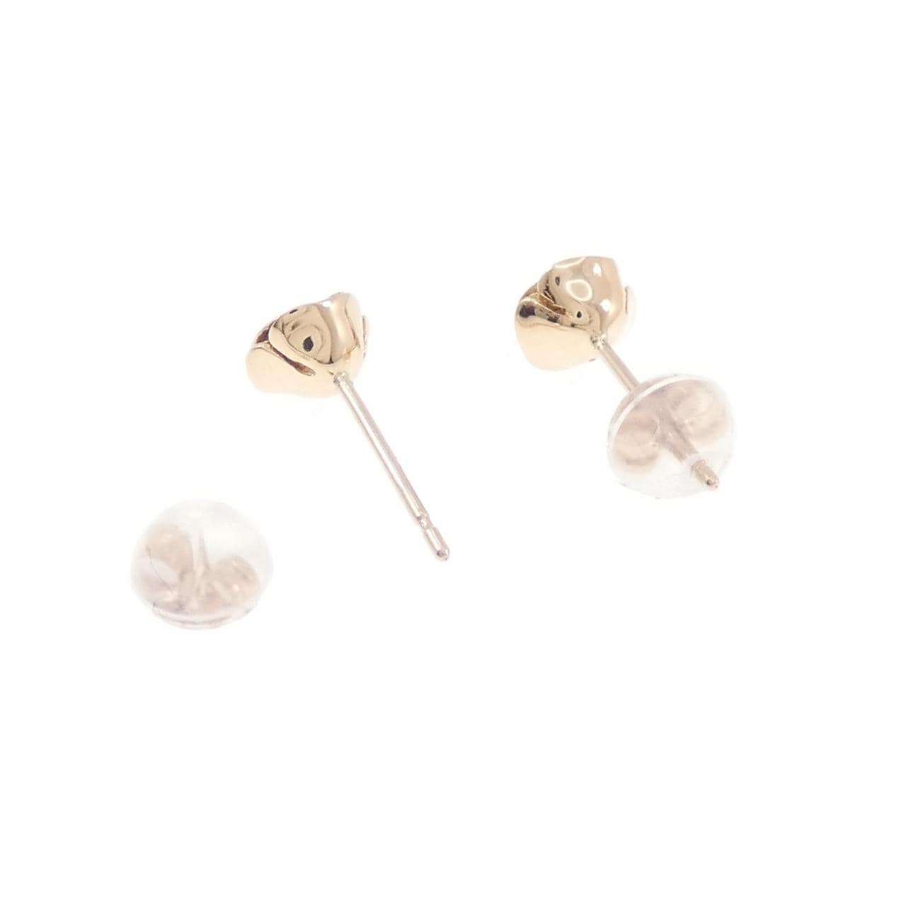 K10PG ローズ ダイヤモンド ピアス 0.10CT