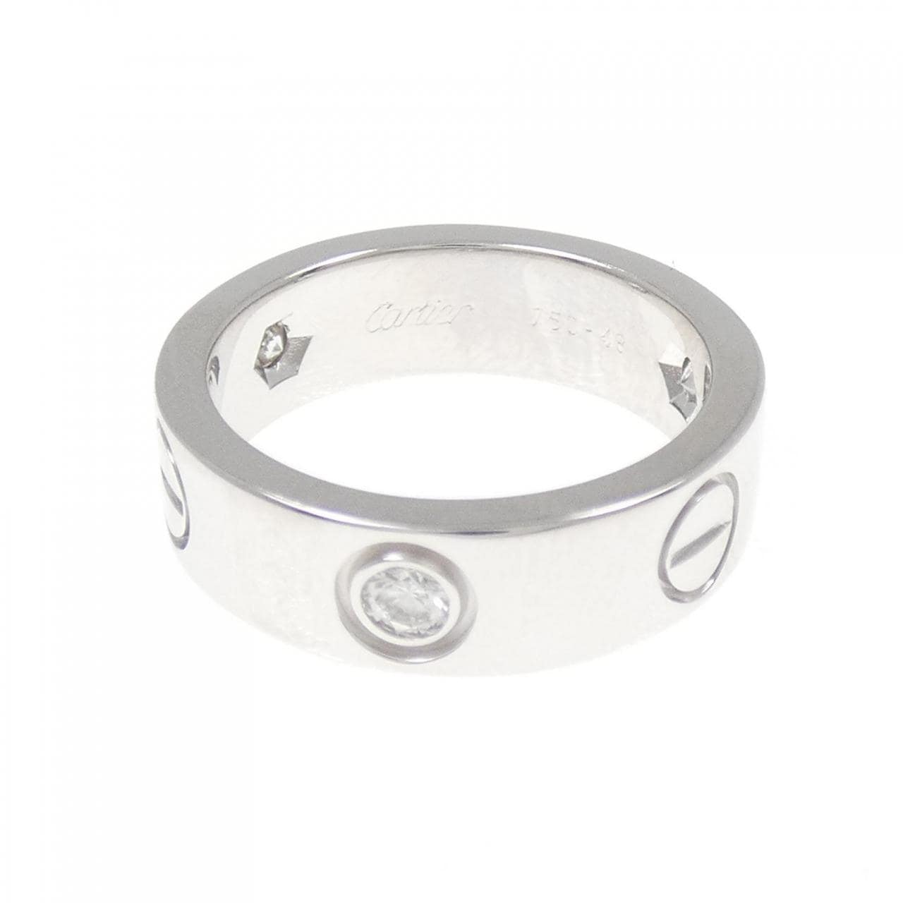 CARTIER LOVE half 钻石指