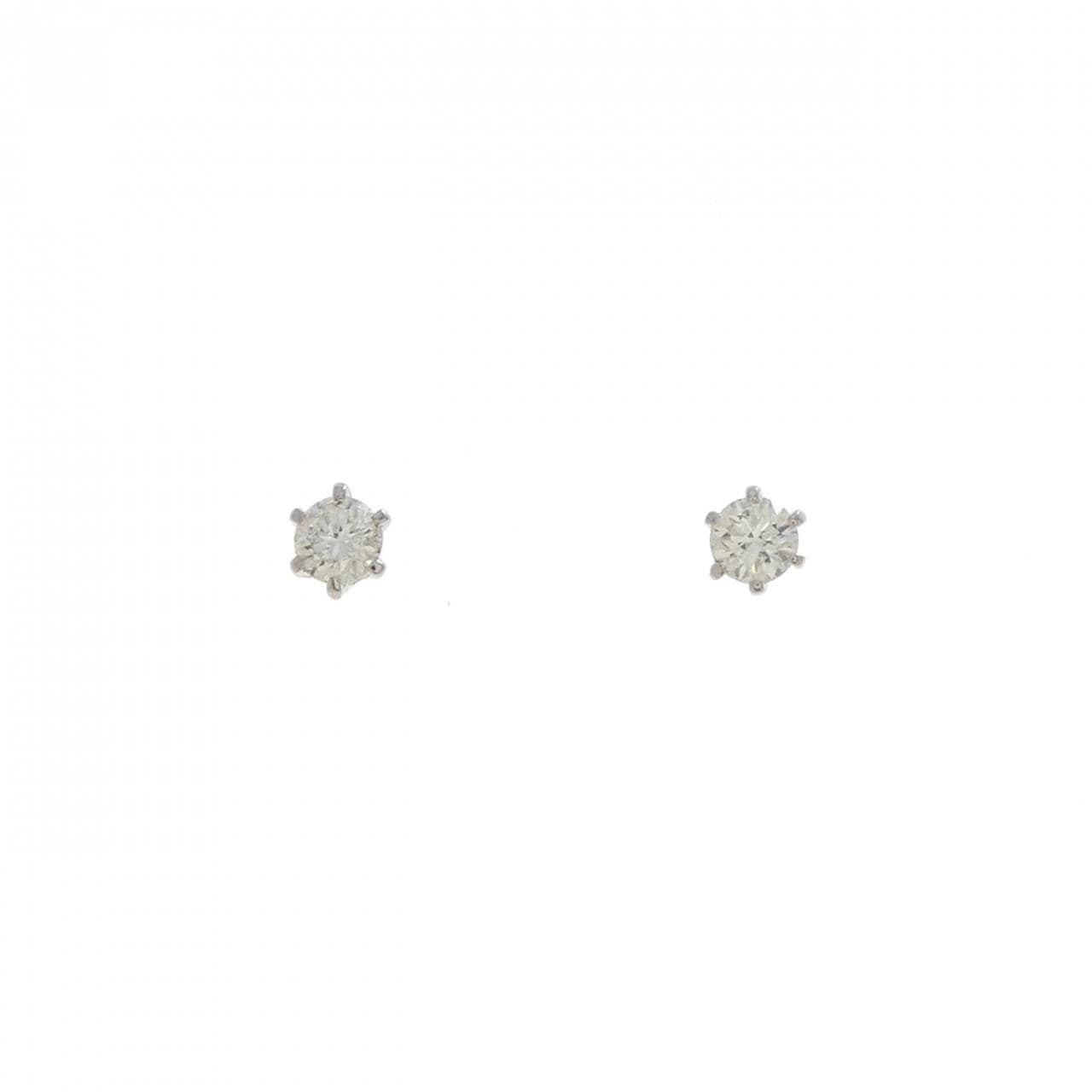 PT900钻石耳环 0.30 克拉