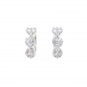 ポンテヴェキオ ハート ダイヤモンド ピアス 0.40CT