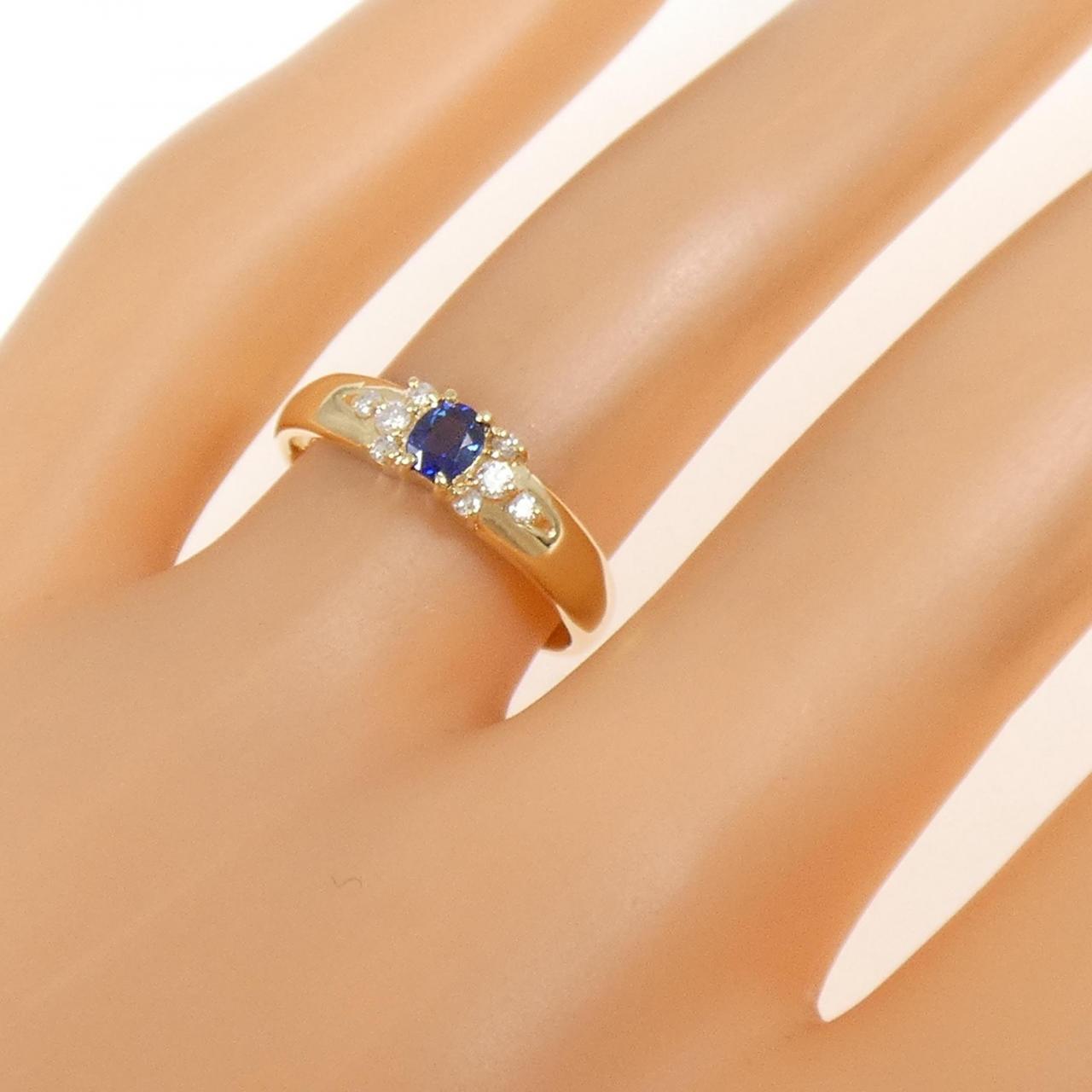 K18YG サファイヤ リング 0.20CT