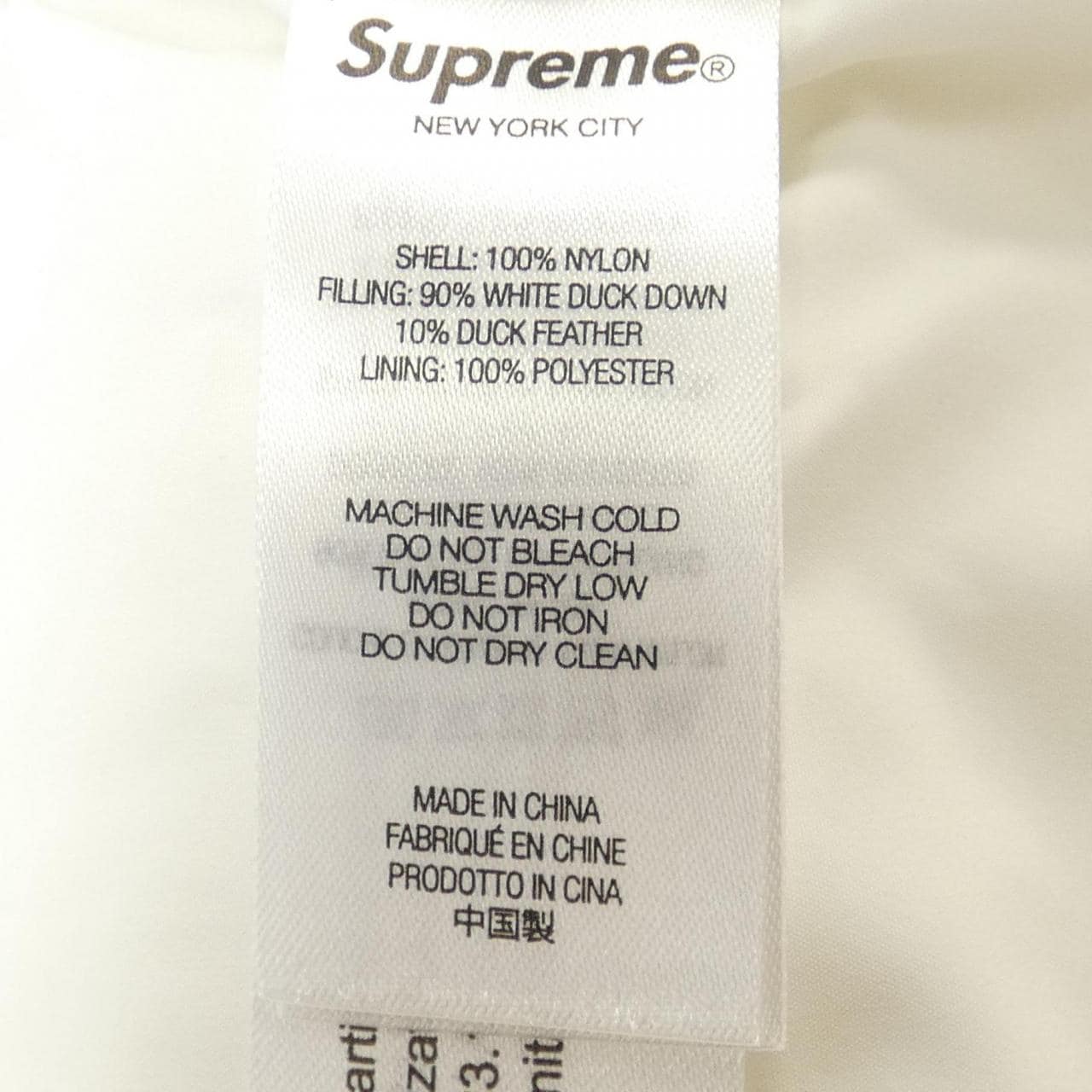 SUPREME SUPREME Down Jacket