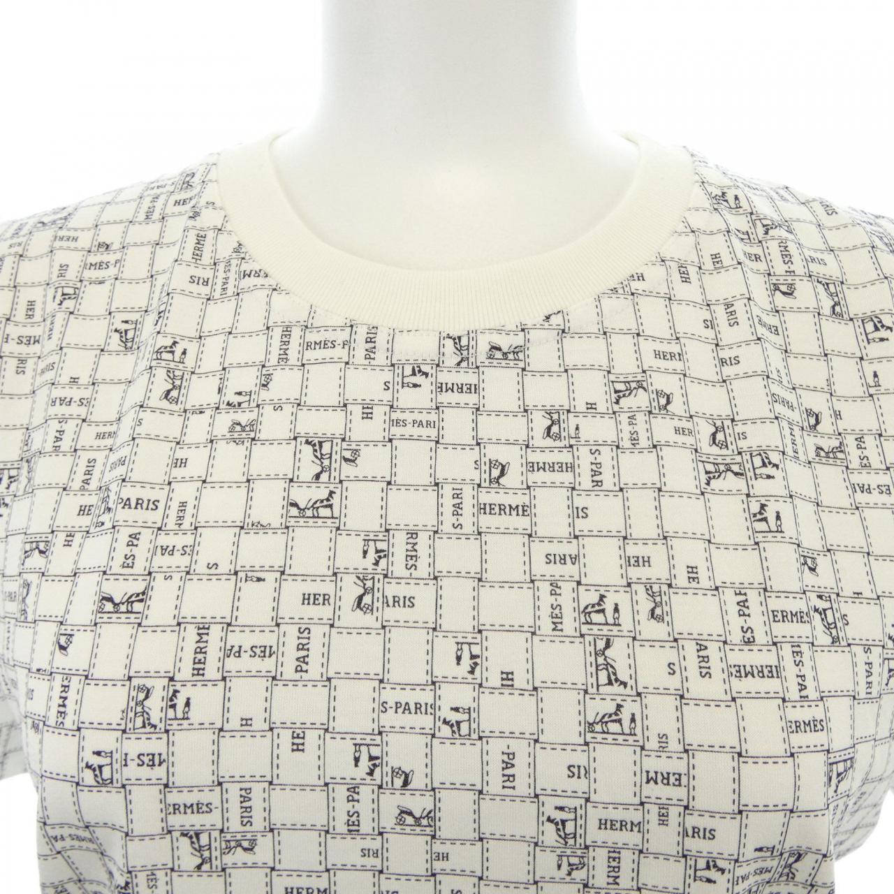 エルメス HERMES BOLDUC AU CARRE ボルデュックチェック 5E4645DK Tシャツ