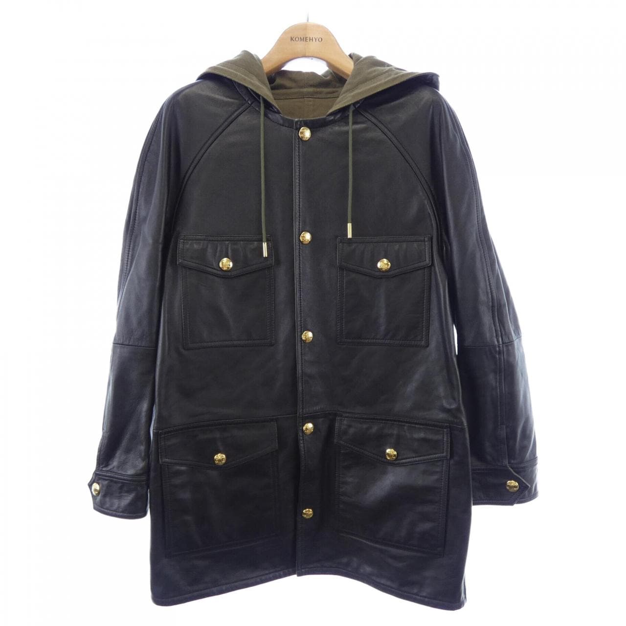 セリーヌ CELINE オーバーサイズパーカー 2D493151T レザージャケット