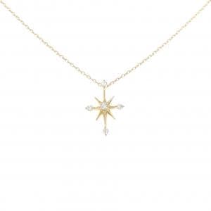 STAR JEWELRY Crossing Star Necklace 0.04CT