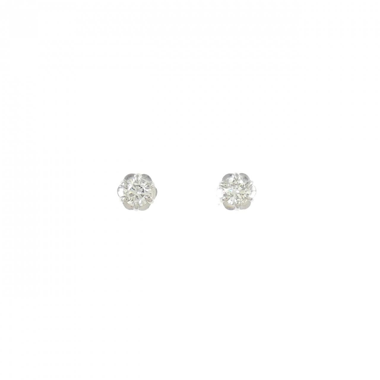 PT900 ダイヤモンド ピアス 0.10CT