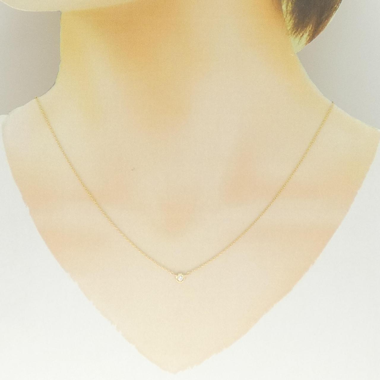 K18YG ダイヤモンド ネックレス 0.05CT