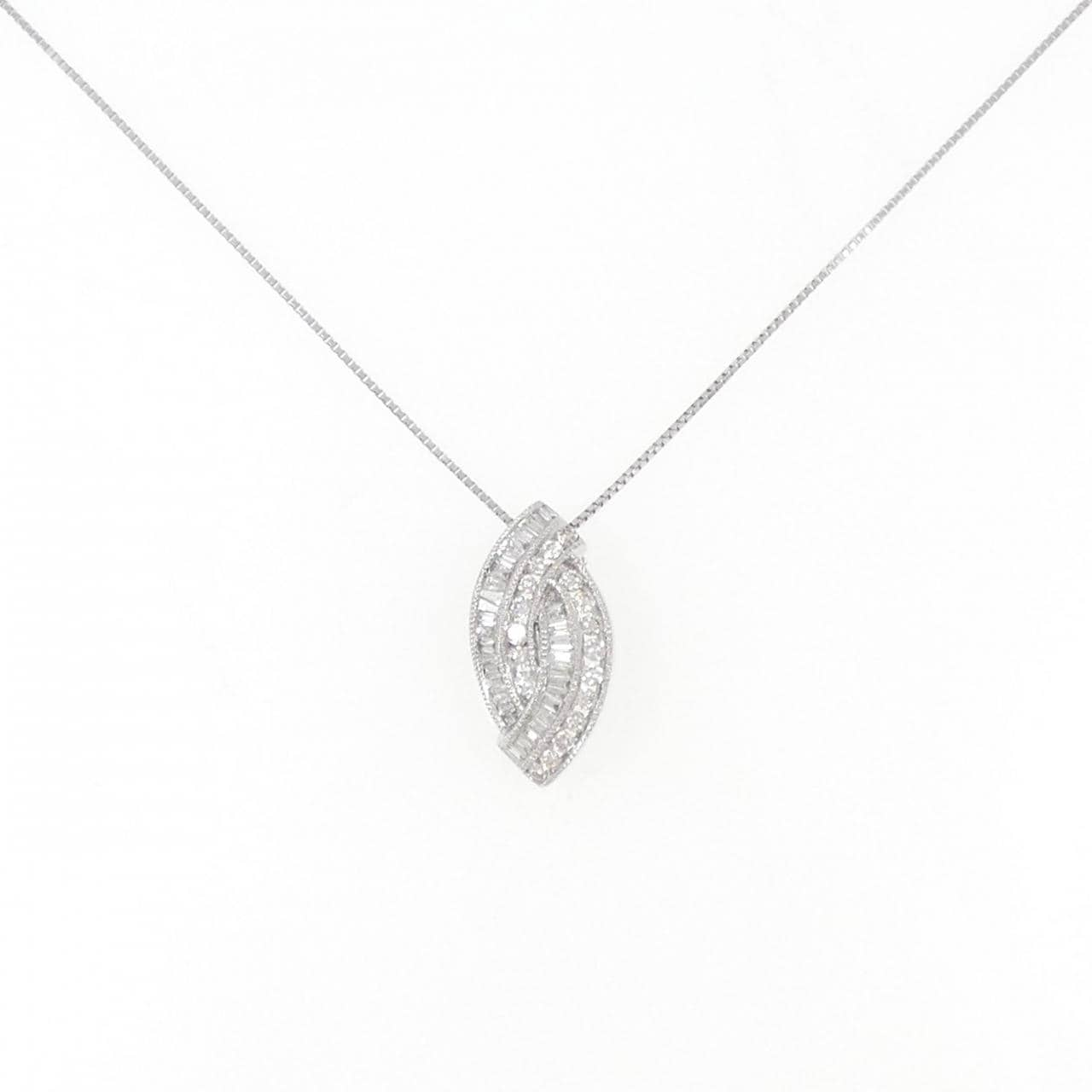 K18WG Diamond necklace