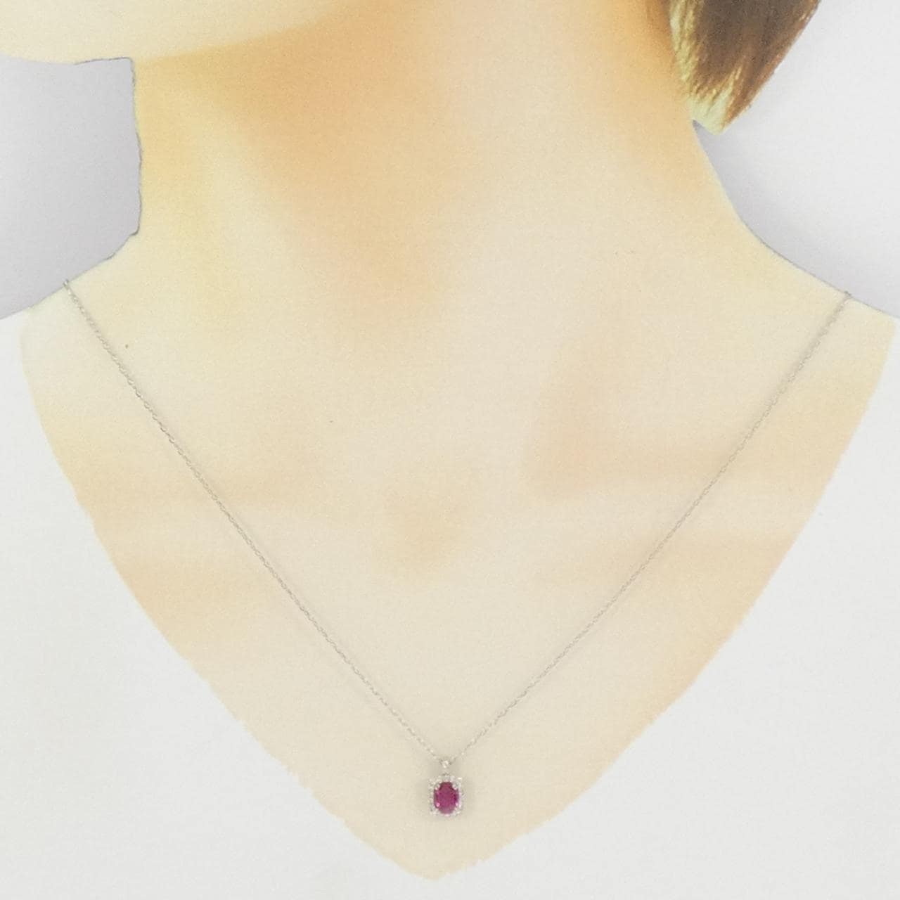 [新品] PT900/PT850 紅寶石項鍊 0.60CT