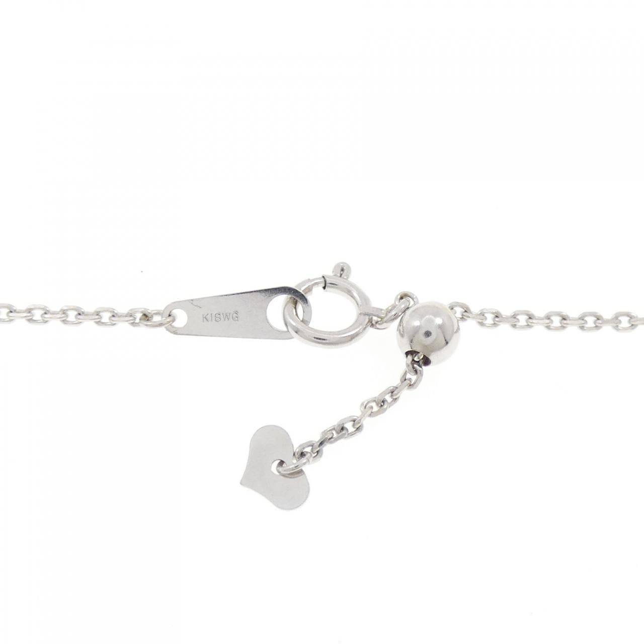 K18WG クロス ダイヤモンド ネックレス 0.34CT
