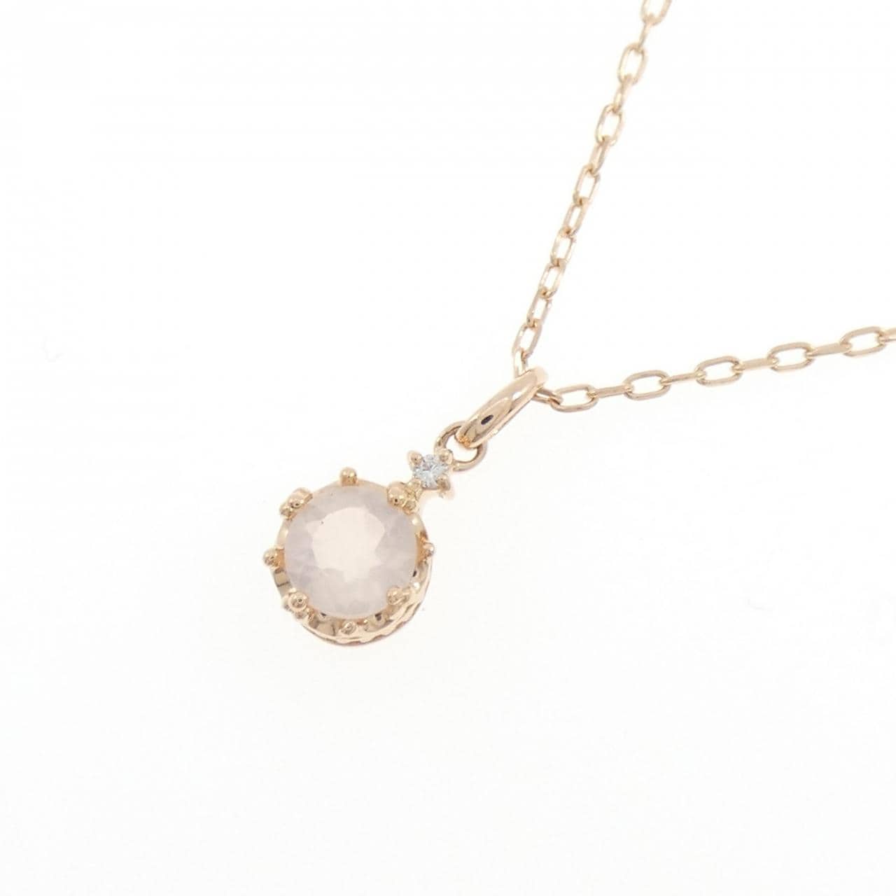 K10PG ローズクオーツ ネックレス