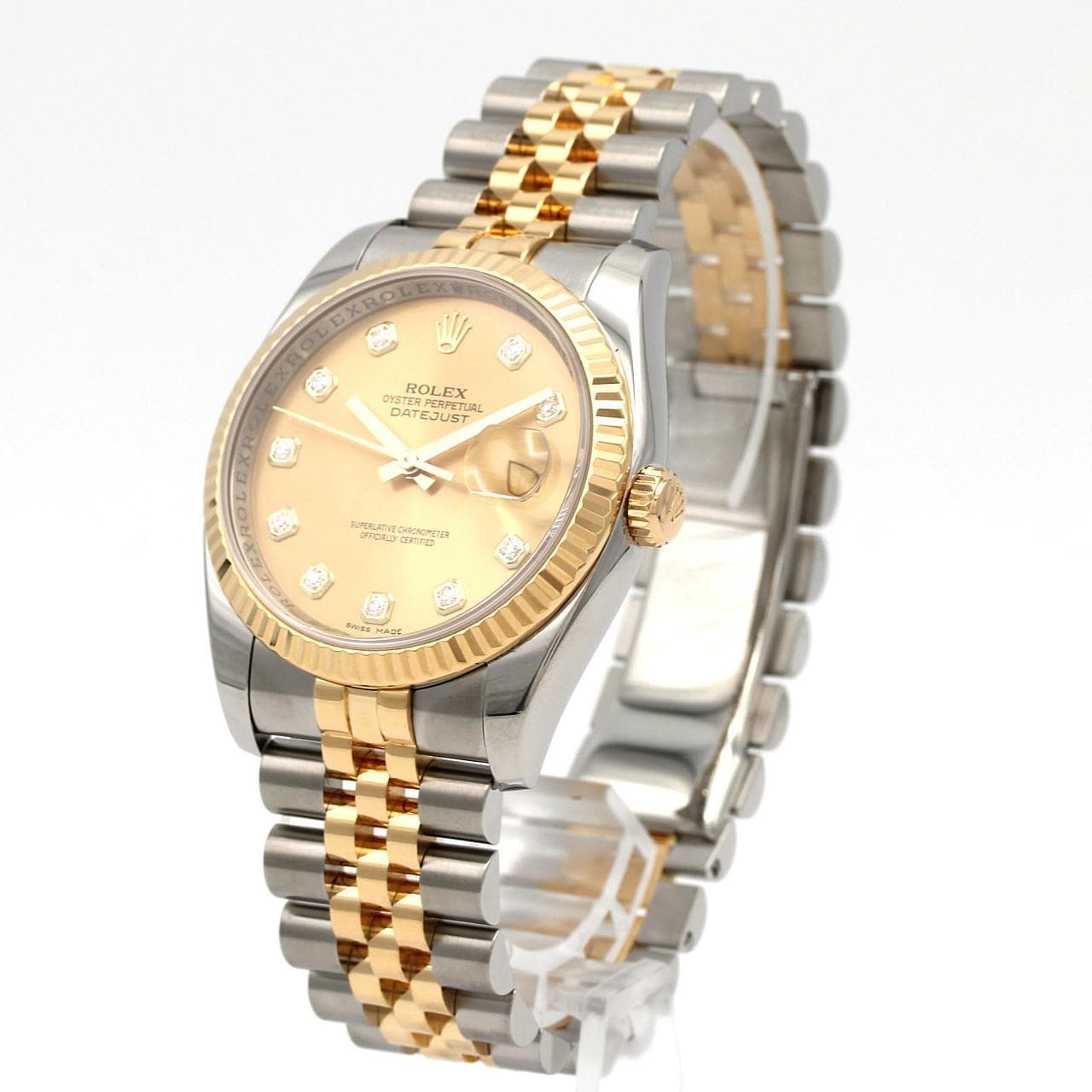 ロレックス デイトジャスト 116233G SSxYG 自動巻 Z番