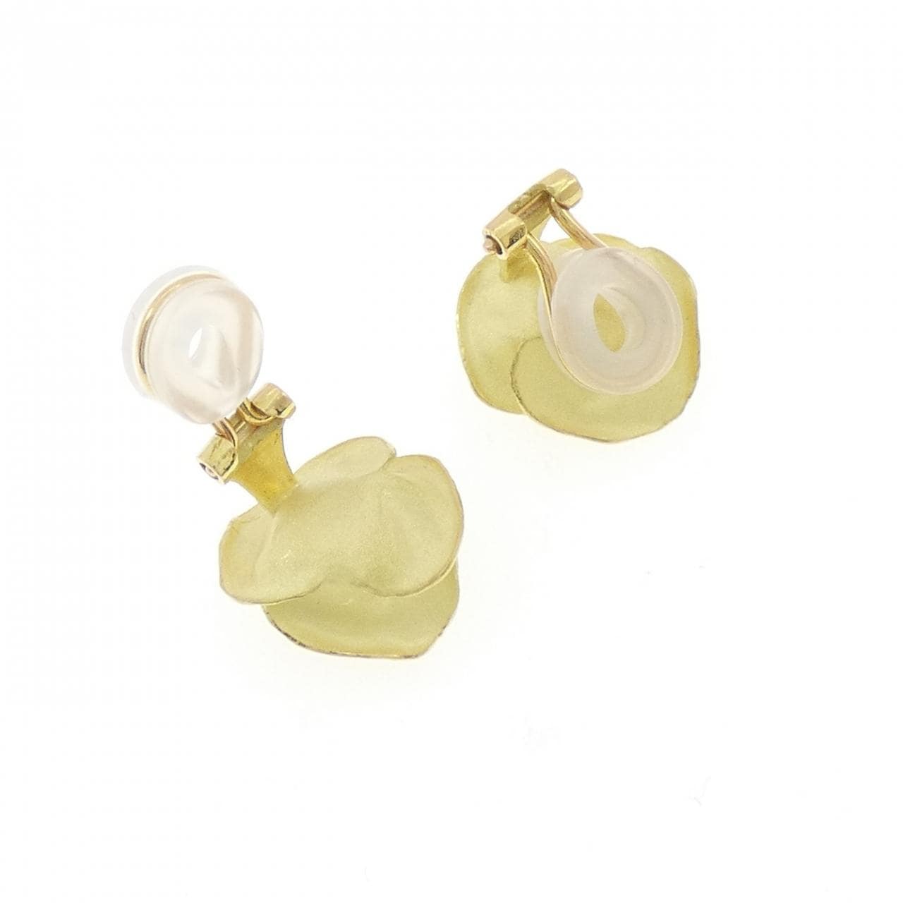 トモヤス K18YG ローズ イヤリング