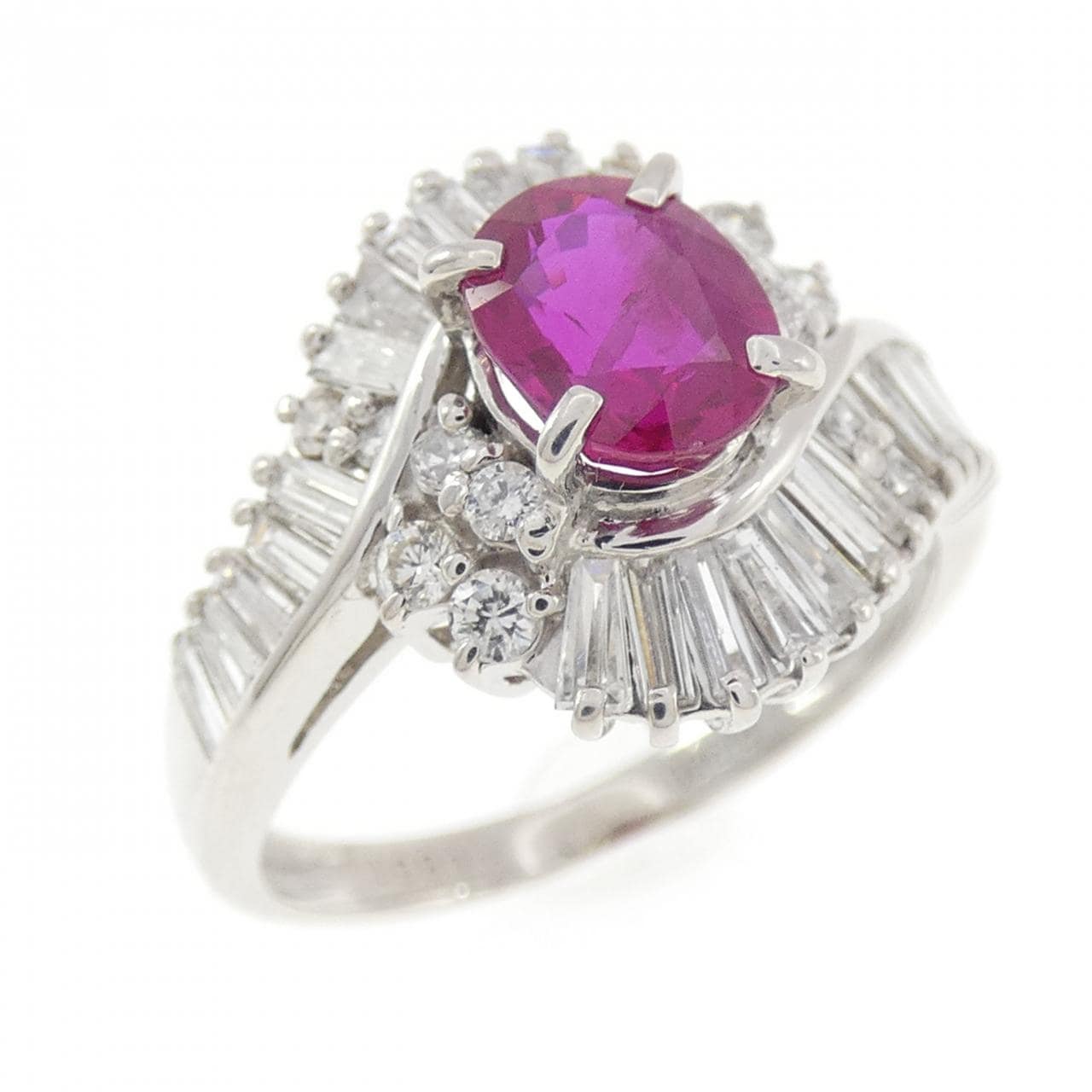 PT900 ルビー リング 0.851CT