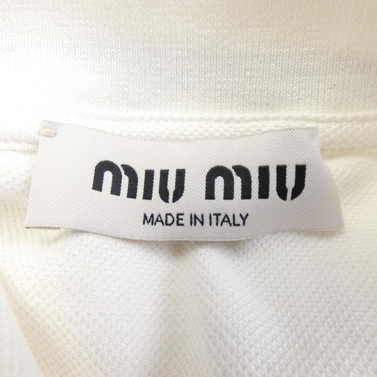 ミュウミュウ MIU MIU MIU MIU ロゴ MJN535 SEM2 1612 ポロシャツ