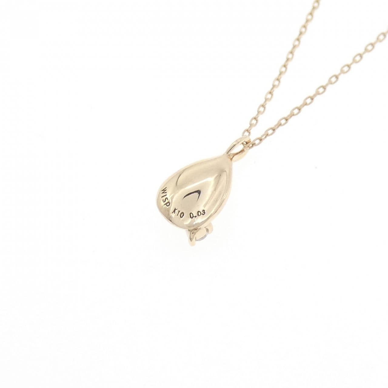 K10YG ダイヤモンド ネックレス 0.03CT