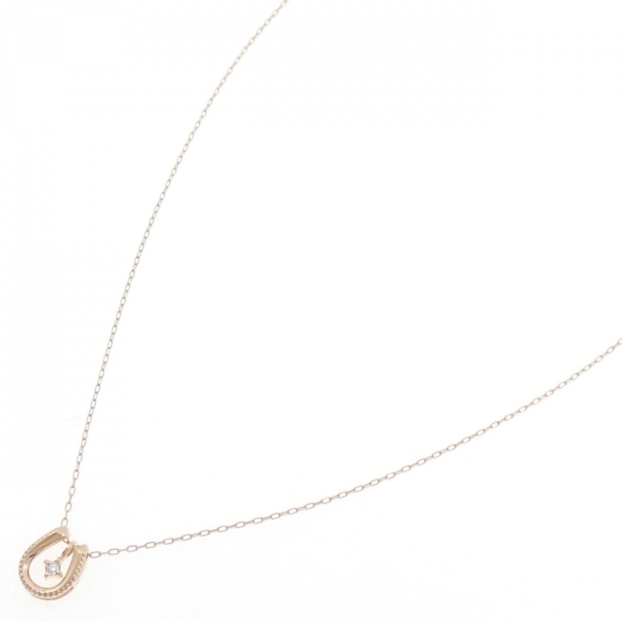 K10PG ダイヤモンド ネックレス 0.02CT
